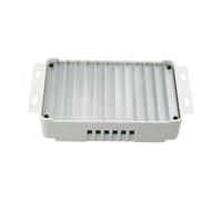 Controlador de carga solar de 30 A, 12 V, 24 V, automático, para detectar batería ácida, litio, hierro, fosfato con 4 puertos USB, regulador de panel de pantalla LCD, color blanco