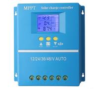 Controlador de carga solar fácil de usar 60A con puertos LCD y USB para diversos tipos de batería