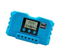Controlador de carga solar fotovoltaica de 12 V 24 V con pantalla LCD soporta corriente de 10 A 20 A 30 A con ajuste táctil y carcasa ABS (20 A)