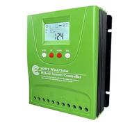 Controlador De Carga Solar Híbrido MPPT 2800W, Turbina Aerogeneradora, Refuerzo Panel For Todas Las Baterías 12V, 24V Y 48V FáCil De Usar(Wind600W Solar600W,Auto12V 24V)