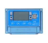 Controlador de Carga Solar MPPT, 12 V 24 V 36 V 48 V 60 V Regulador Inteligente de Panel Solar con Pantalla LCD, Puerto USB Dual, Parámetro Automático de Configuración del (40A)