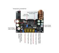Controlador de Carga Solar MPPT 18-90V de Entrada Amplia, Módulo Ajustable de Paso A Baja Potencia de 800W para Batería de Litio