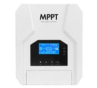 Controlador de carga solar MPPT Alta eficiencia 98,5% Conversión de CC Identificación automática de voltaje 12 V 24 V 36 V 48 V para sistemas de energía solar RV Yates Aleación de (100A)