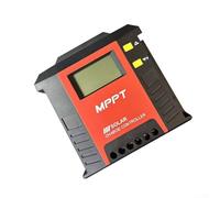Controlador de carga solar MPPT, controlador de carga de batería de panel solar de 20 A/480 W con doble pantalla USB y LCD para una mejor conversión de energía del 20 % al 40 % (20 A (rojo))