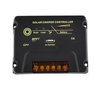 Controlador de carga solar MPPT de 12 V 24 V 10 A 20 A 30 A adaptable con reconocimiento automático de voltaje y paneles fotovoltaicos solo fuente de carga (30 A)