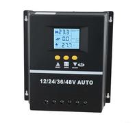Controlador de carga solar MPPT de 150 A, 12 V/24 V/36 V/48 V, regulador de batería con dos puertos USB e identificación automática de voltaje para múltiples sistemas de batería (90 A)