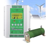 Controlador de carga solar MPPT fuera de red de 12V/24V/48V - 12000W con carga de descarga y pantalla LCD para turbinas eólicas y paneles solares, ideal para sistemas híbridos eólico-solares.