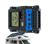 Controlador De Carga Solar, Pantalla LCD, 12,5x10,2x3,4 Cm, Controlador De Carga Solar, Regulador De Voltaje 30a, Voltaje Automático, para Regulación De Techos Domésticos