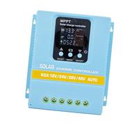 Controlador de carga solar, pantalla LCD, 12 V, 24 V, 36 V, 48 V, regulador de panel automático con pantalla de retroiluminación, regulador de batería automático duradero
