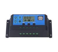 Controlador de carga solar PWM de alta eficiencia - Circuito anti -flujo anti -Backflow de tubo de doble MOS con pantalla LCD, múltiples protecciones de seguridad y salida dual (type 2)
