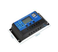 Controlador de carga solar Solar Charge Controller 12V/24V 10A-100A Automatic Solar Panel Controller Regulator Universal USB 5V Charging LCD Display(30A)