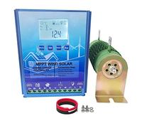 Controlador de carga viento Solar híbrido MPPT 3000W, 12V, 24V, 48V, PV, regulador turbina eólica for batería ácido plomo y GEL litio Lifepo4,Conectividad(Wind1.2KW Solar1.2KW,Auto 24V48V)