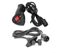 Controlador de control remoto de cabrestante eléctrico con conector de 3 clavijas y cable de 3 6 metros más cable de extensión para funcionamiento del cabrestante (B)