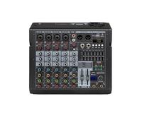 Controlador de DJ, Mezclador 99 DSP Entrada digital MP3 Fuente de alimentación fantasma de 48 V Ecualizador de 7 etapas Grabación de podcasts con Bluetooth(6 CHANNEL)