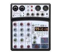 Controlador de DJ, Mezclador De Profesional De 4 Canales 99DSP, Consola De Mezclas De Grabación BT Con Interfaz USB, Tarjeta De Sonido De 48 V For PC, MP3 Y DJ.
