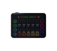 Controlador de DJ, Mezclador de Tarjeta de sonido Efecto RGB Transmisión en Controlador DJ Consola Interfaz de Mezclador