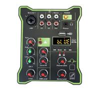 Controlador de DJ Mini mezclador de 5 canales DSP, compatible con, USB, reproducción de ordenador, grabación, DJ, consola de mezcla portátil multifuncional