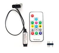 Controlador De Efectos De Iluminación De Ventilador De Computadora, 5V 3 Pines / 12V 4 Pines RGB Equipo De Ventilador Control De Cable / Control Remoto Con Interruptor De Encendido / Apagado Y Ajuste