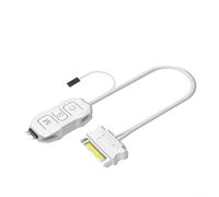 Controlador de iluminación ARGB | Material ABS, hub de 3 pines para alimentación SATA, interruptor de modo manual para ventiladores de carcasa de PC y tiras LED (controlador blanco)