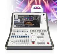 Controlador de iluminación profesional DMX 512, consola de cuarzo de 14,1 pulgadas, 4 puertos de salida DMX integrados, 2048 canales, tamaño compacto, para programación de iluminación de escenarios