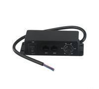 Controlador de interruptor de atenuación giratorio negro de 0 a 10 V, unidad de serie para controladores LED, perilla de alambre fácil para iluminación de lavado de pared