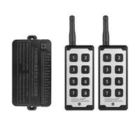 Controlador De Interruptores Remotos Inalámbricos 8 Vías con Largo Alcance para Motores 12V-36V Lámpara Ventilador Interruptores Puerta Enrollables