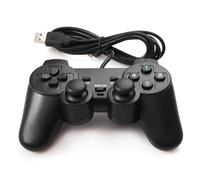 Controlador de Juego con Cable USB para Windows PC/Raspberry Pi Mando de Juegos Remoto Plug and Play Joypad Joystick de Juego de Doble Choque para Roblox/Steam/RetroPie/RecalBox