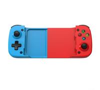 Controlador de juego elástico, palanca de mando con efecto Hall, botón trasero de disparo rápido de 800 Hz para iOS, para Android, Switch, PC, juegos, teléfonos de 128-182 mm (rojo y azul)