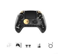 Controlador de juego, gamepad inalámbrico 2.4G, control de pantalla grande y disparadores de interruptor lineal de doble pasillo (negro)