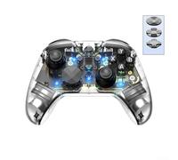 Controlador de juego inalámbrico, con joystick de fibra de carbono y disparadores de efecto Hall, gamepad transparente para juegos, para Switch, PC, para iOS y para Android