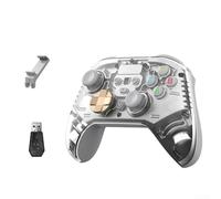 Controlador de juego inalámbrico G7, Gamepad con efecto Hall, disparadores de palanca de mando para Nintendo Switch Mobile para PS4 PC para Android (blanco)