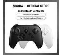 Controlador de juegos Bluetooth 8BitDo 64 para 3D analógicos, Switch, Switch 2, Windows y Android White