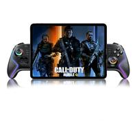 Controlador de juegos móvil para tablet y iPad Pro de 13 pulgadas, Air/Mini/iPhone/teléfono Android, gamepad inalámbrico con palanca de mando y gatillo/luz RGB/Turbo/tecla trasera, juego remoto para