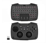 Controlador de juegos portátil inalámbrico RK707 de 2,4 GHz con teclado y ratón, función turbo para PC, Raspberry Pi 2 y Android TV.