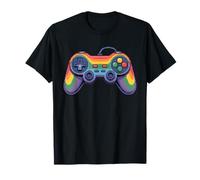 Controlador de Juegos Rainbow, Genial, Retro, para Adolescentes, niños, Hombres y niños Camiseta