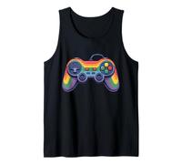 Controlador de Juegos Rainbow, Genial, Retro, para Adolescentes, niños, Hombres y niños Camiseta sin Mangas