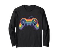 Controlador de Juegos Rainbow, Genial, Retro, para Adolescentes, niños, Hombres y niños Manga Larga