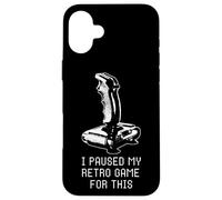 Controlador de Juegos Vintage Joystick Videogamer 8Bit Retro Carcasa para iPhone 16 Plus