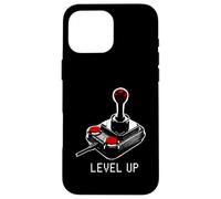 Controlador de Juegos Vintage Level Up, Joystick, vídeo Retro de 8 bits Carcasa para iPhone 16 Pro MAX