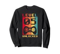Controlador de Jugador Retro Desbloqueado Nivel 5, diseño de cumpleaños Sudadera