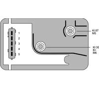 HELLA 4RV 008 188-271 Unidad de control, tiempo de incandescencia - 12V - 7polos - T de preincandescencia: 10s - sn registro externo de tempertatura
