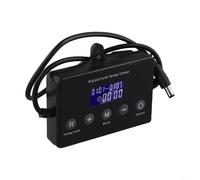 Controlador de luz de acuario con pantalla LCD - Temporizador inteligente e interruptor de atenuación para tiras de luces LED de pecera - Salida de entrada de 12-24 V - Función de memoria de apagado