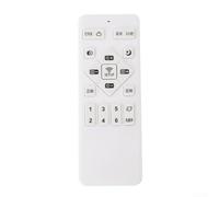 Controlador de luz de ventilador de techo de 2.4 GHz con control de aplicación, temporizador de atenuación de velocidad variable para motor inversor y LED regulable, control remoto blanco