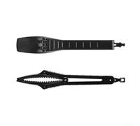 Controlador de mano con clip para atrapar peces, mordaza dentada para un manejo seguro, accesorio ligero para aparejos de 22,5 x 4 cm (negro)