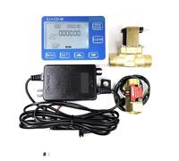 Controlador de medidor ZJ-LCD-M + Sensor flujo G1/2 "+ válvula + carga energía for medición agua líquida o cuantitativa, Anticorrosión