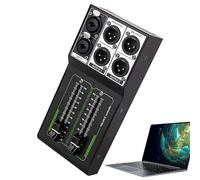 Controlador de monitor de estudio, control de volumen profesional pasivo, 1 entrada y 2 salidas, atenuador de 70 mm, ajuste de audio preciso, ideal para sistemas de audio de estudio y hogar