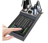 Controlador de monitor de estudio - Controlador de volumen profesional pasivo | Conmutador de monitor profesional de 1 y 2 salidas para una gestión precisa del sonido | Interfaz de audio de