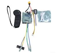 Controlador de monopatín eléctrico de doble motor ESC 36 V 12 A PCB mejorado inalámbrico 2.4 G remoto rango de 20 m compatible con 5055 5065 6354 6374 6384 motores de correa módulo EMP estable Plug