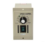 Controlador de motor CC 220 V CA a CC 0 - 180 V, arranque suave, regulación de velocidad continua para motores de corriente continua de hasta 400 W, par constante, montaje en panel en V, 100 x 60 x