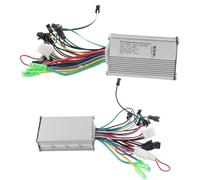 Controlador de Motor Eléctrico, Controlador Panel de Control de Pantalla LCD con Accesorio de Interruptor de Cambio para Scooter de Bicicleta Eléctrica (Modo dual de pantalla a color de 48V 250/350W)